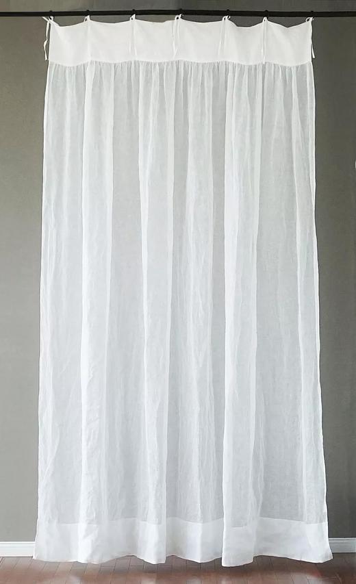 伽罗 JALO 裙摆式薄亚麻窗纱(窗帘) 商品图1
