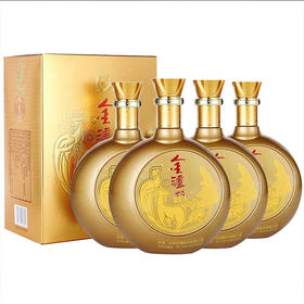【拼团】金泸州浓香型白酒 金醉月 52度  999ml*4    泸州老窖官方旗舰店
