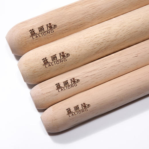 蓝丽隆擀面杖实木滚轴压面棍饺子皮擀面棍杆面棍擀面棒30CM 商品图3