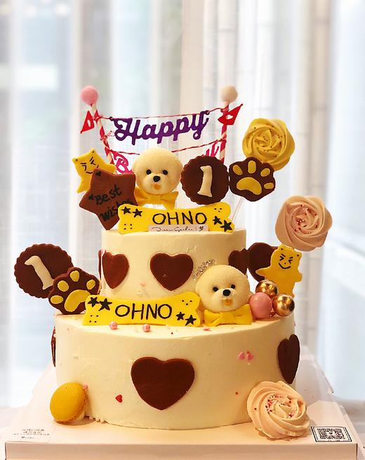 比熊狗狗定制蛋糕 商品图2
