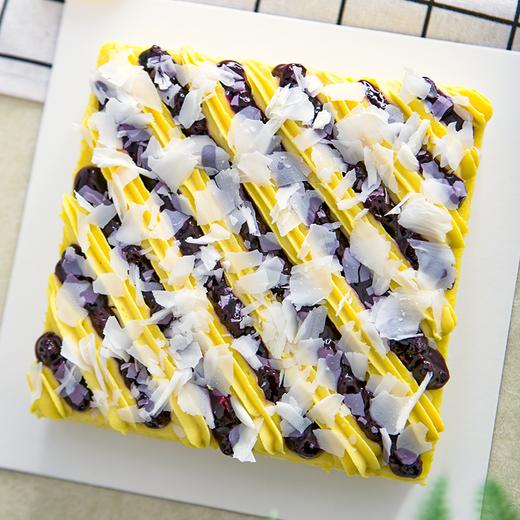 【3人团仅需¥39.9】蓝莓栗子蓉下午茶 大小约15cm x 15cm 配有刀叉碟，无生日帽和蜡烛 商品图0