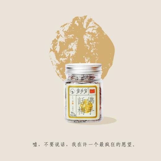 金手宝金华佛手话梅90g清香酸甜百吃不厌无核果肉【满30元包邮】 商品图0