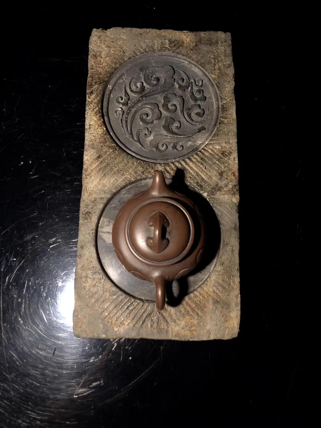 汉砖改制干泡茶台!