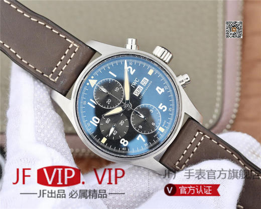 ZF万国IWC2019新款喷火战机计时腕表震撼来袭！驰骋高空 分秒必“真” ZF出品，必属精品！男士腕表，皮表带，自动机械机芯 商品图2