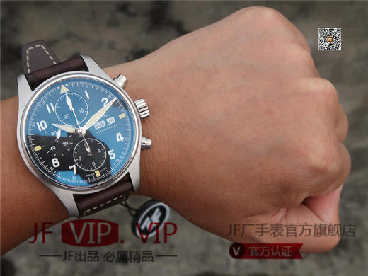 ZF万国IWC2019新款喷火战机计时腕表震撼来袭！驰骋高空 分秒必“真” ZF出品，必属精品！男士腕表，皮表带，自动机械机芯 商品图11
