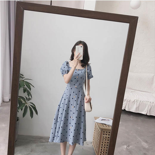裁缝学苑 AW55法式复古连衣裙1:1实物服装纸样剪裁图纸牛皮纸样 商品图2