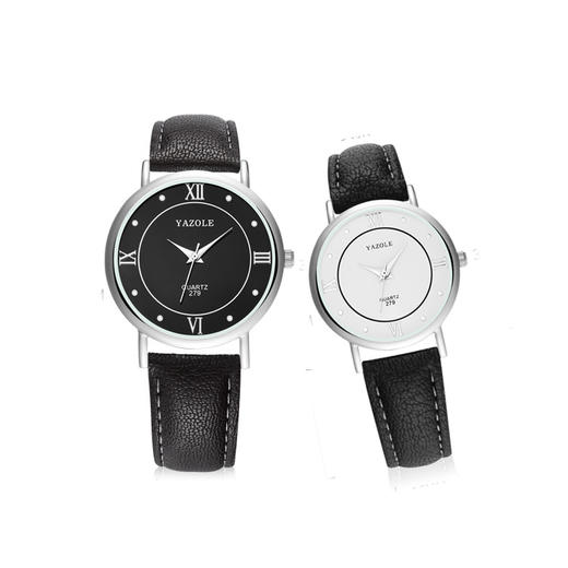 男女经典情侣手表 商务款时尚休闲指针式石英腕表 商品图4