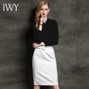 IWY/内搭衬衫气质职业正装修身白色/黑色时尚衬衣通勤收腰女式衬衫B0185 商品缩略图2