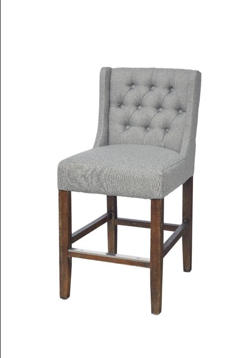 NS家居nsfurniture软包布艺拉点高低吧椅-深灰NSBA-4046/4046B 商品图1