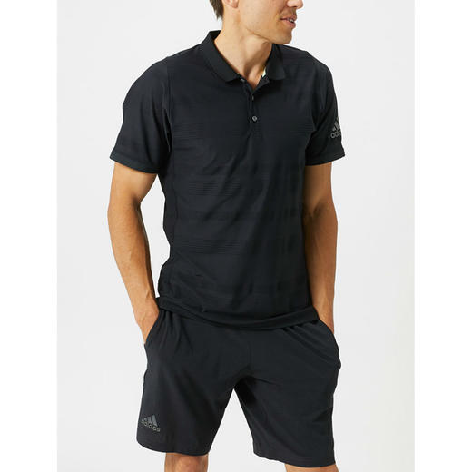 Adidas MCODE 网球立领Polo衫 透气T恤短袖 商品图2