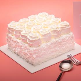 玫瑰雪域-鲜乳脂蛋糕