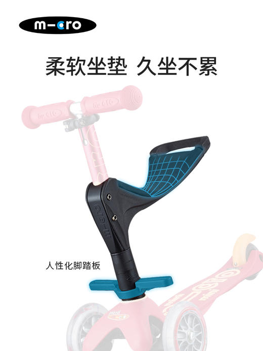 【下架不用】瑞士m-cro迈古儿童滑板车3轮可调节高度三合一多功能带手推杆-【玩具】 商品图4
