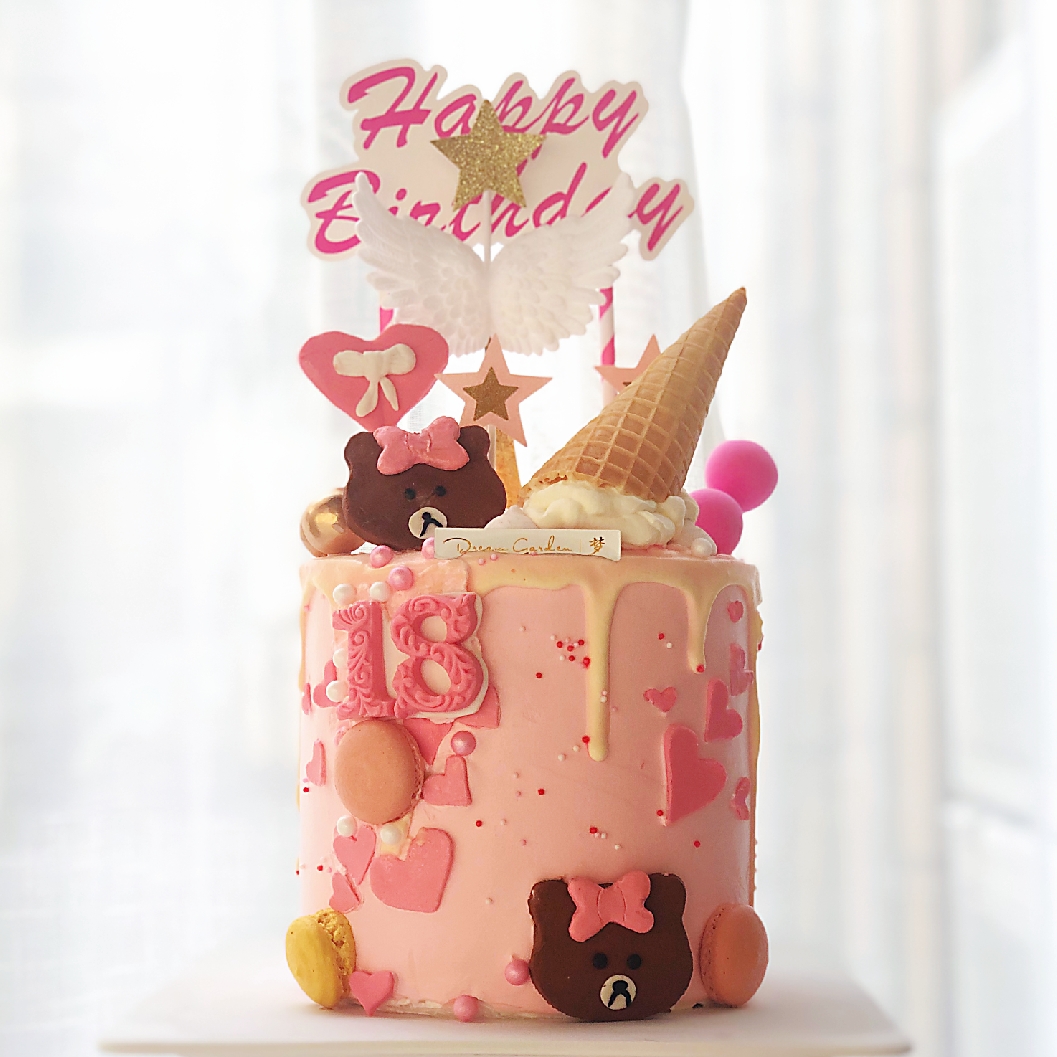 布朗熊MM（加高款定制蛋糕）