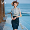 IWY/职业套装女时尚气质修身正装ol短袖衬衫包臀裙B83L+S417 商品缩略图1