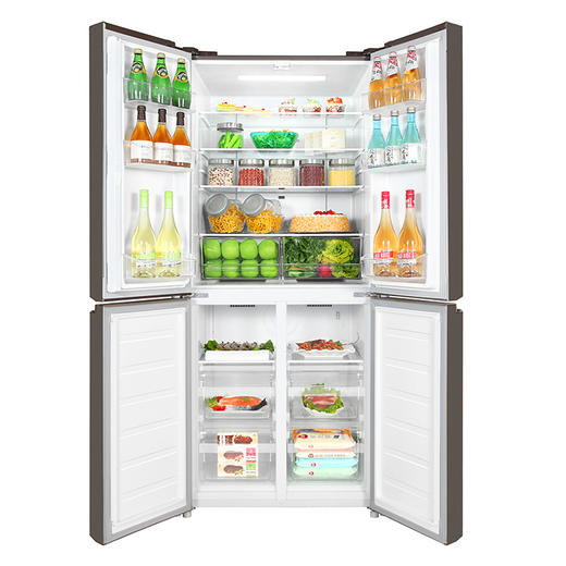 格力晶弘冰箱  十字对开门变频 -33℃深冻 BCD-421WPQG/慕尚棕 商品图3