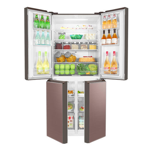 格力晶弘冰箱  十字对开门变频 -33℃深冻 BCD-421WPQG/慕尚棕 商品图2