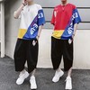 【服饰鞋包】夏季男士休闲运动潮流短袖T恤套装新款七分裤学生两件套衣服 商品缩略图1