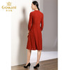 乔万尼秋装流行修身气质红色波点长袖连衣裙女士中长款EN3E311201 商品缩略图3