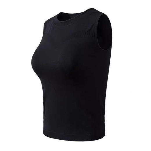 夏新款无袖背心女修身显瘦跑步瑜伽速干衣健身运动外穿短袖T恤女 商品图9