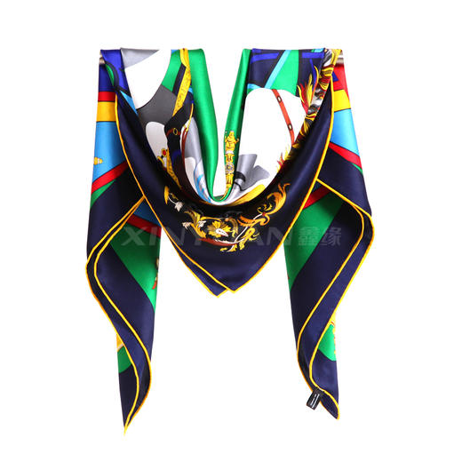 真丝素绉缎方巾 GD0011 商品图3