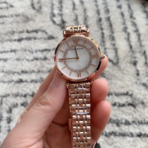 阿玛尼玫瑰金摩天轮女款手表 商品图8