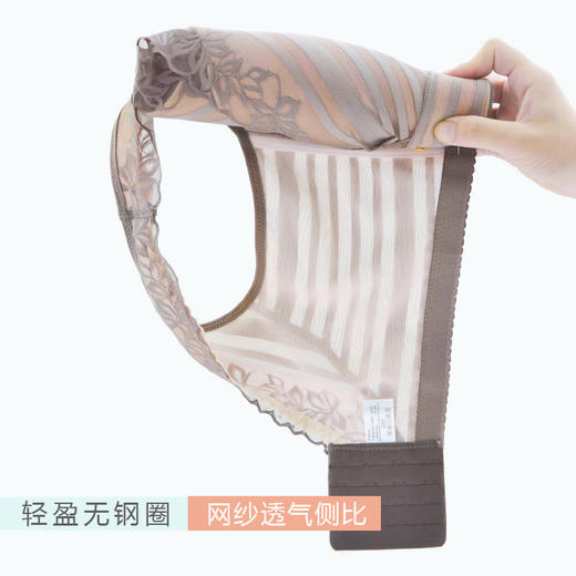 DQM-2068新款蕾丝背心款收副乳舒适无钢圈文胸内衣TZW 商品图2