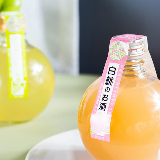 婴儿肌般大白甜的冈山白桃酿造喝过才懂宫下冈山白桃酒礼盒装果酒