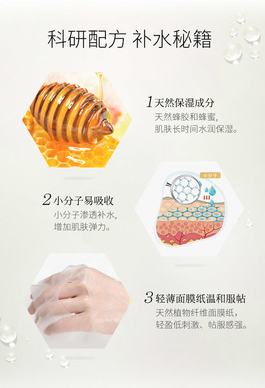 春雨蜂蜜面膜 25g*10片 商品图2