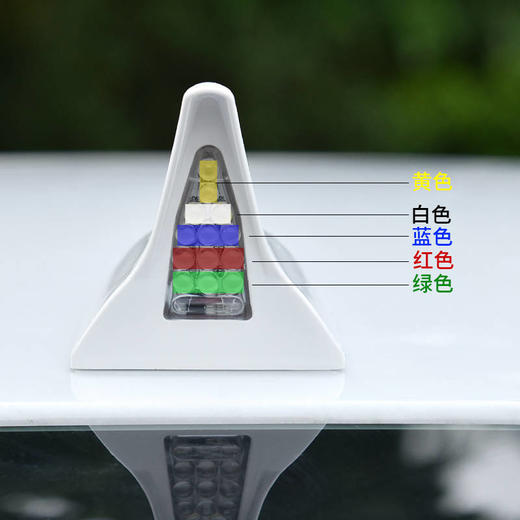 汽车装饰灯太阳能爆闪灯装饰鲨鱼鳍防追尾车顶灯 led车外灯警示灯 商品图3