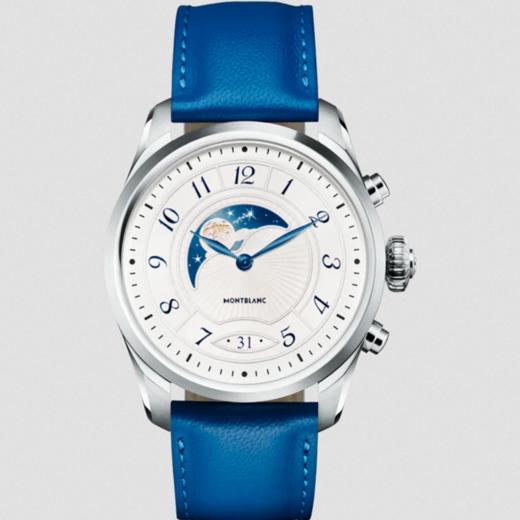 万宝龙 Montblanc 智能腕表SUMMIT 2系列精钢表壳配皮革表带 U0123855 商品图1