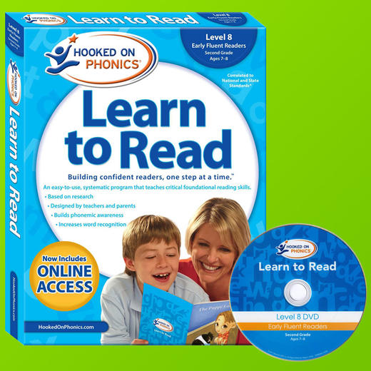 儿童英语自然拼读迷上语音系列第八级 英文原版教材 Hooked on Phonics Learn to Read Level 8儿童语音学习阅读进口书英文版 商品图1