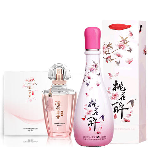 【泸州老窖酒名堂】22度时尚版桃花醉500ml+顽味香水30ml组合 商品图0