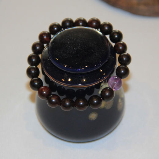 【博物馆】紫水晶小叶紫檀diy手串0.8女款90015557 商品图0