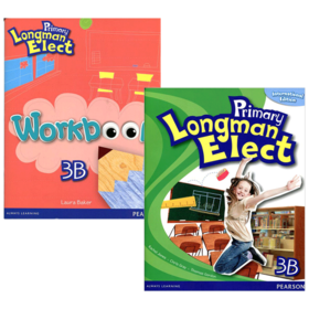 培生香港朗文小学英语教材3b全套 英文原版 Pearson Primary Longman Elect 3B 学生用书+练习册2本 英文版进口英语书籍
