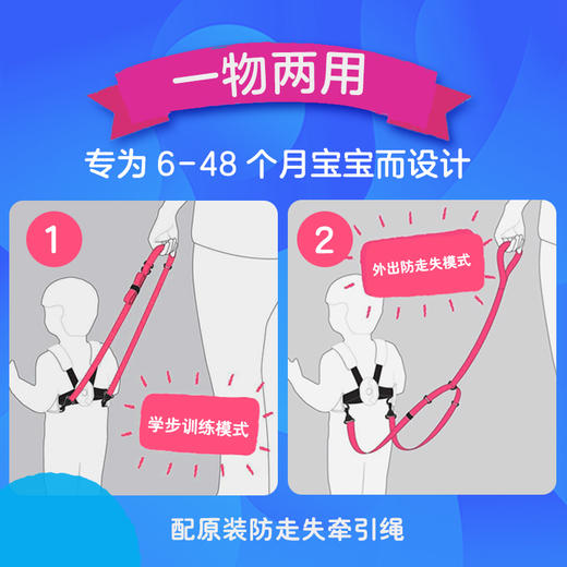 英国Trunki Toddle Pak婴幼儿童防走失背心防摔勒牵引绳 商品图4
