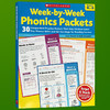 儿童英语自然拼读练习册 英文原版 Week-by-Week Phonics Packets 帮助孩子学习发音技巧 英文版进口幼儿园小学英语启蒙学习书 商品缩略图0