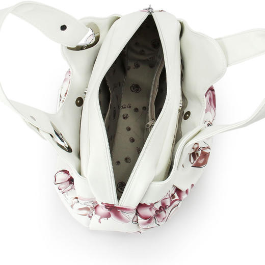 速卖通欧美风范手提包女包批发玫瑰花时尚女士包包印花包袋840 商品图2