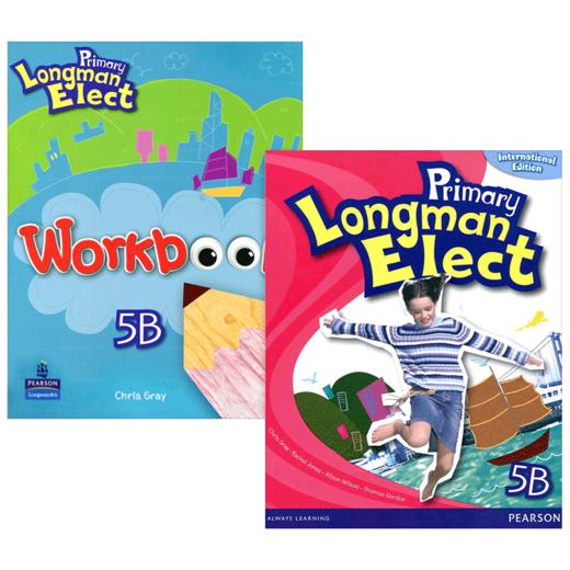 培生香港朗文小学英语教材5b全套 英文原版 Pearson Primary Longman Elect 5B 学生用书+练习册2本 英文版进口英语书籍 商品图0