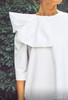 AtelierMissLu / Liza-白色褶皱装饰连身裙 商品缩略图7