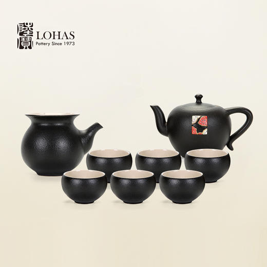【LOHAS陆宝 禅风刺绣茶组】茶具礼盒套装 茶礼陶瓷茶具送礼自用高端功夫茶具套组当代人文美学茶壶茶杯茶盘 整套泡茶具 茶海 杯子功夫茶组【台湾陆宝】 商品图5