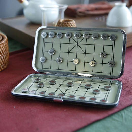 不锈钢磁性折叠中国象棋 商品图4
