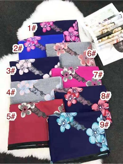 一枝梅提花长巾 商品图1