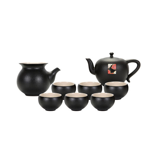 【LOHAS陆宝 禅风刺绣茶组】茶具礼盒套装 茶礼陶瓷茶具送礼自用高端功夫茶具套组当代人文美学茶壶茶杯茶盘 整套泡茶具 茶海 杯子功夫茶组【台湾陆宝】 商品图7