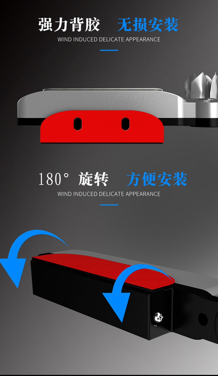 颍河鲨 【二等奖】【拉风酷炫】汽车风能日行灯,轻轻一吹就能亮