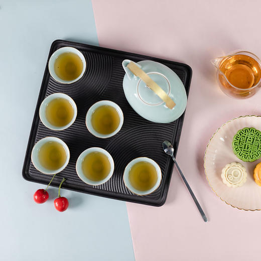 【采购专享】宫里的世界&南山匠人 月光兔壶 茶具礼盒装 一壶四杯 商品图7