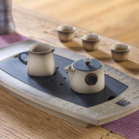 【LOHAS陆宝 快雪时晴礼盒套装】茶具礼盒套装 茶礼陶瓷茶具送礼自用高端功夫茶具套组当代人文美学茶壶茶杯茶盘【台湾陆宝】 功夫茶具套组 茶壶茶杯茶盘陶瓷茶具