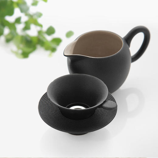 【LOHAS陆宝 葵口茶滤套组】陶瓷茶具 葵口茶滤套组 茶漏过滤网茶漏托 茶器茶席配件【台湾陆宝】 商品图2