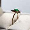冰种阳绿翡翠八芒星戒指18k黄金镶嵌 商品缩略图4