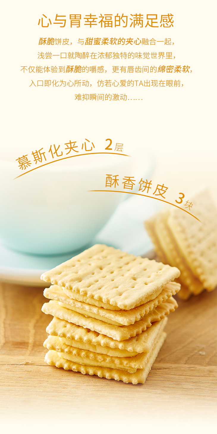 康师傅32苏打夹心饼干125g盒