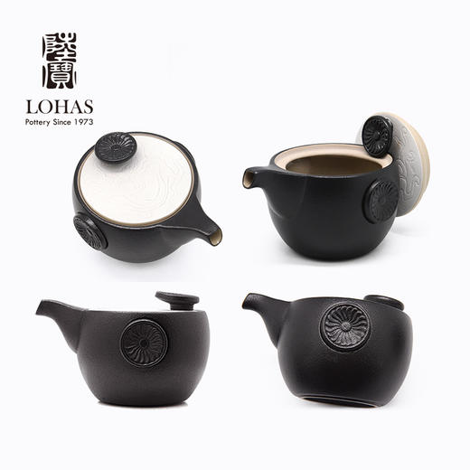 【LOHAS陆宝 定窑龙纹茶组】茶具礼盒套装 茶礼陶瓷茶具送礼自用高端功夫茶具套组当代人文美学茶壶茶杯茶盘功夫套组便携装配布袋旅行茶具【台湾陆宝】 商品图6